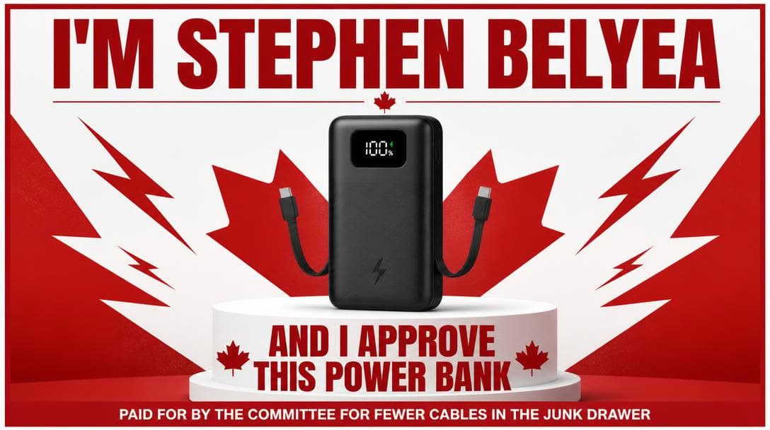I'm Stephen Belyea and I approve this power bank